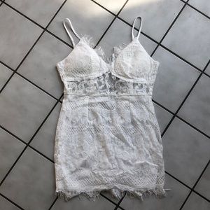 White lace dress